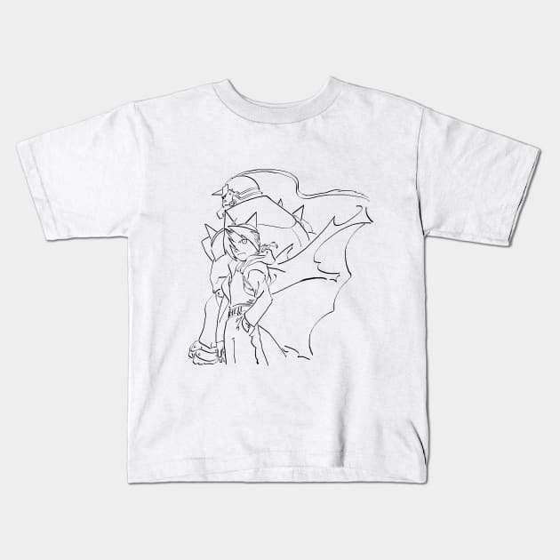 FMA Bros Kids T-Shirt by KewlZidane